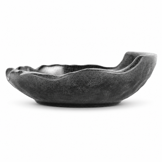 Black Matte Porcelain-Look Melamine Tableware